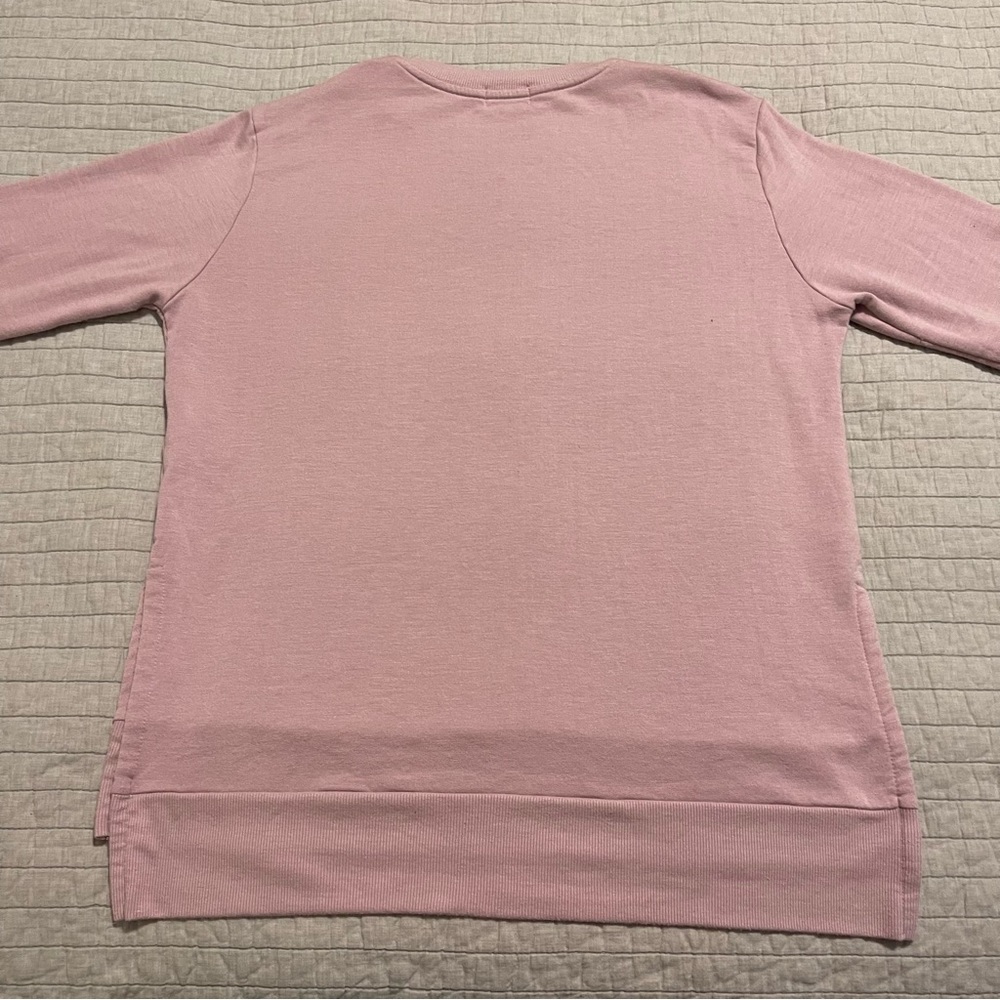 Peloton Show Up and Shine Side Slit Pullover Sweatshirt Size Large - Picture 9 of 12